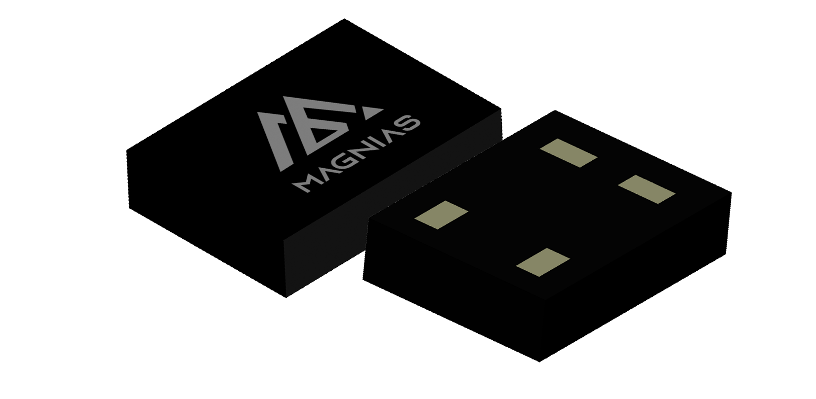 CSP0606-4L 3D package render