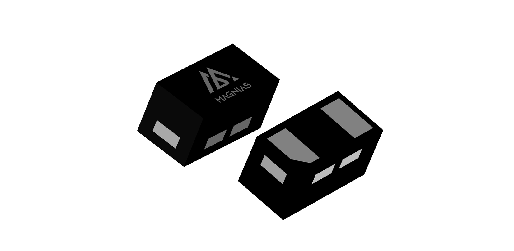 DFN1006-2L 3D package render