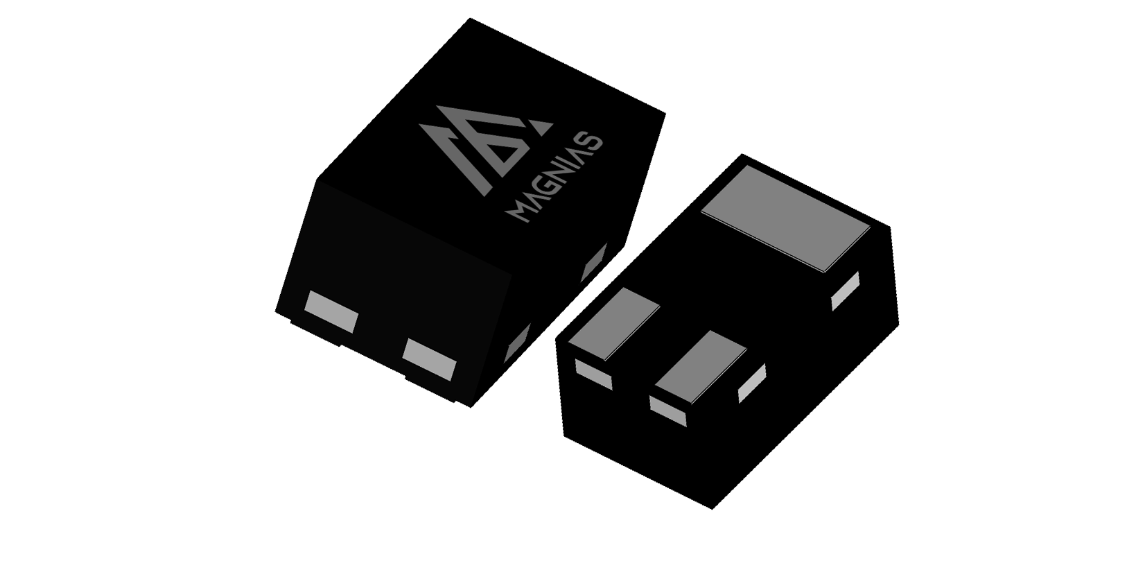 DFN1006-3L 3D package render