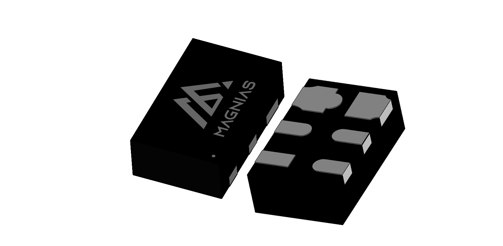 DFN1610-6L 3D package render