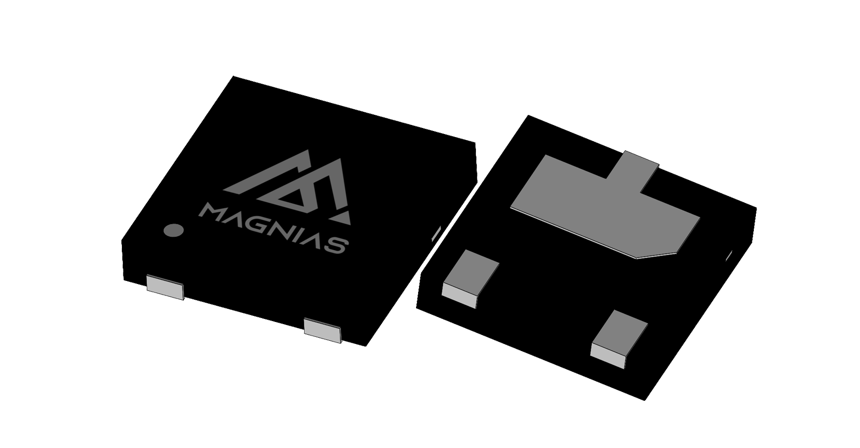 DFN2020-3L 3D package render