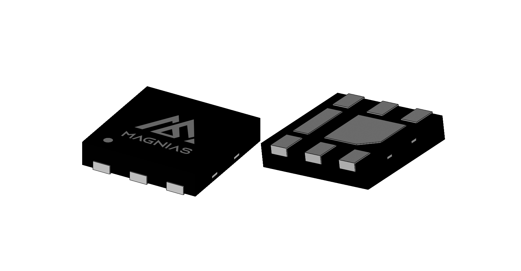 DFN2020-6L 3D package render