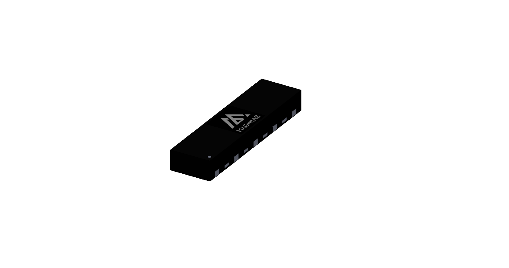 DFN3810-9L 3D package render