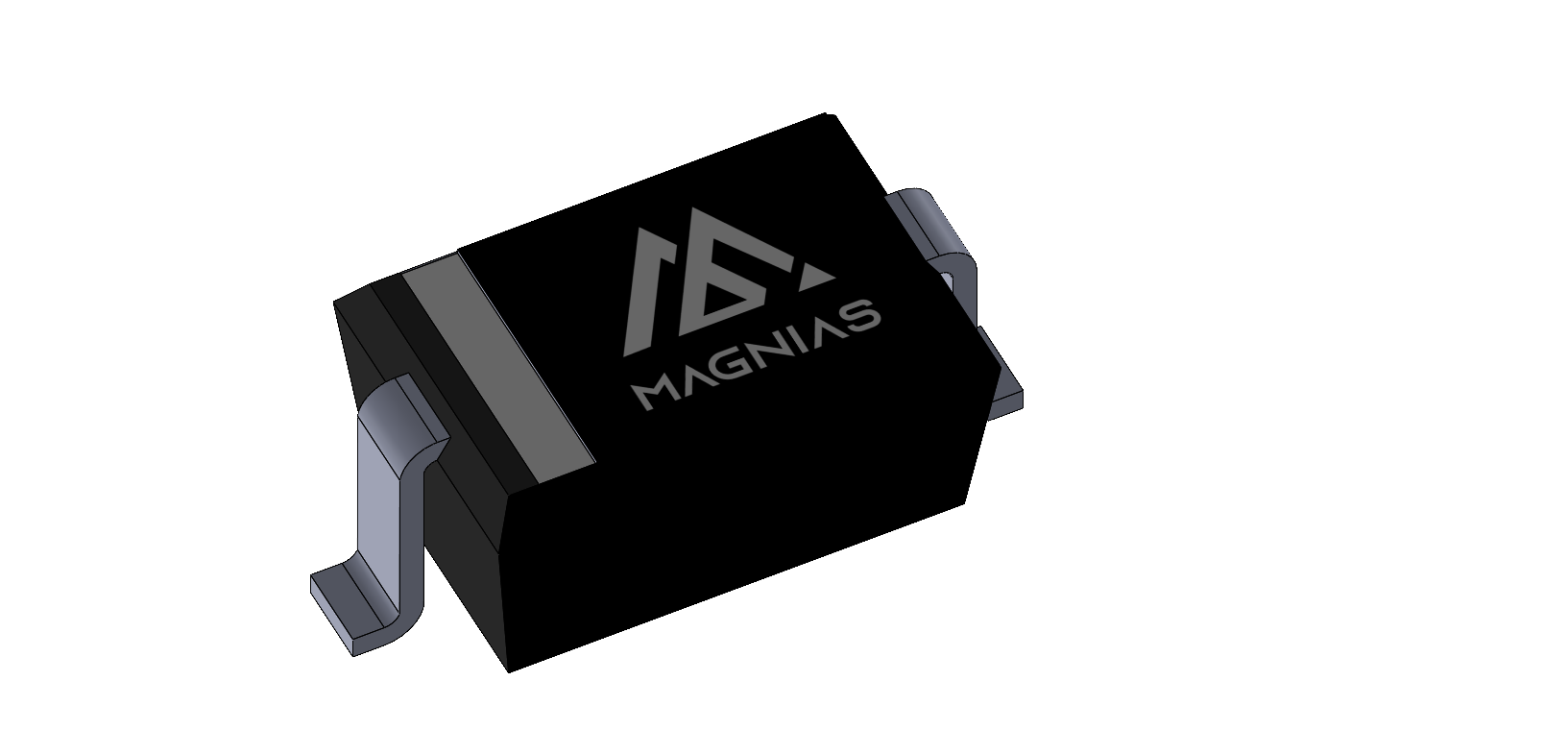 SOD323 3D package render