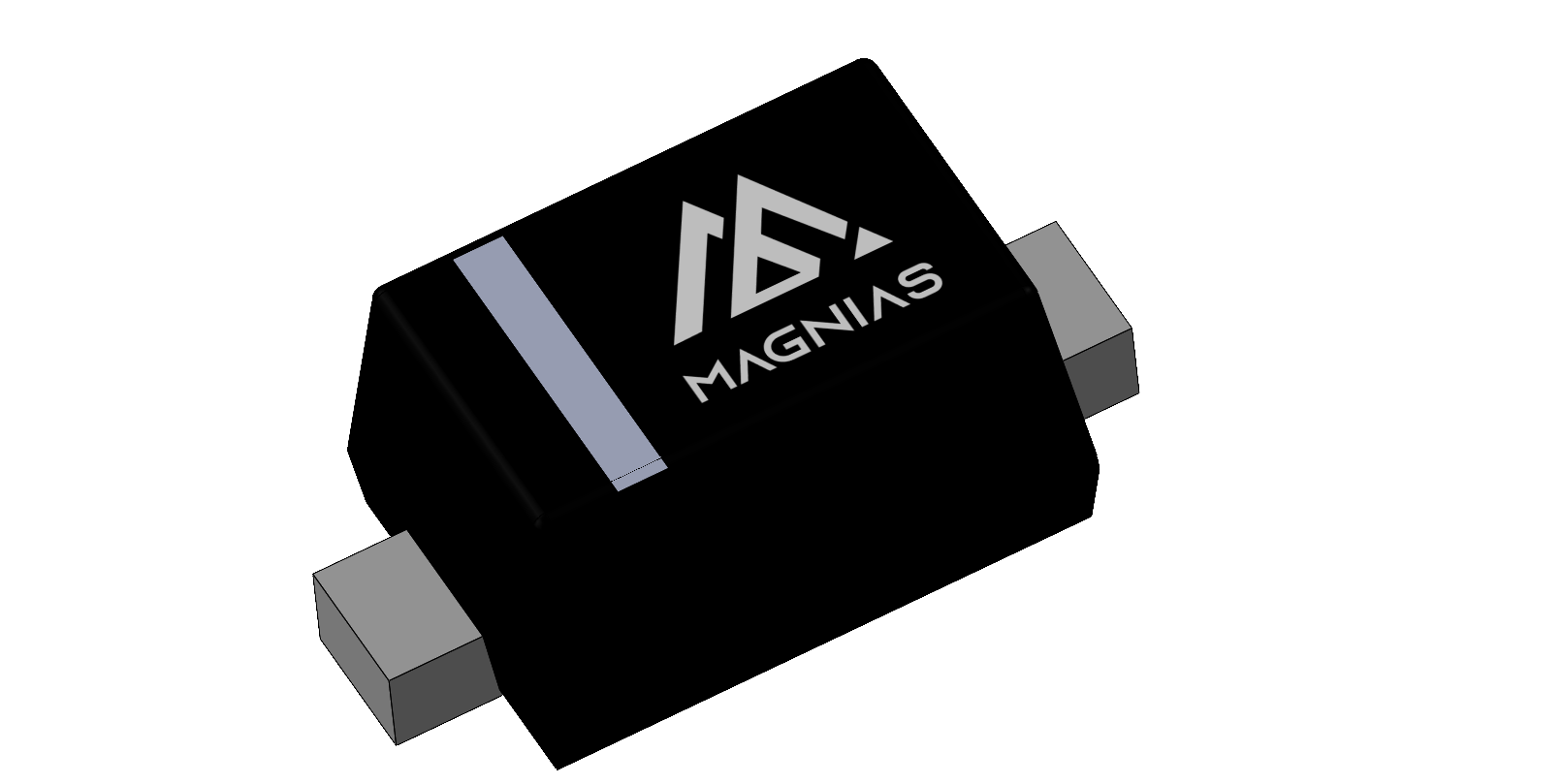 SOD523 3D package render