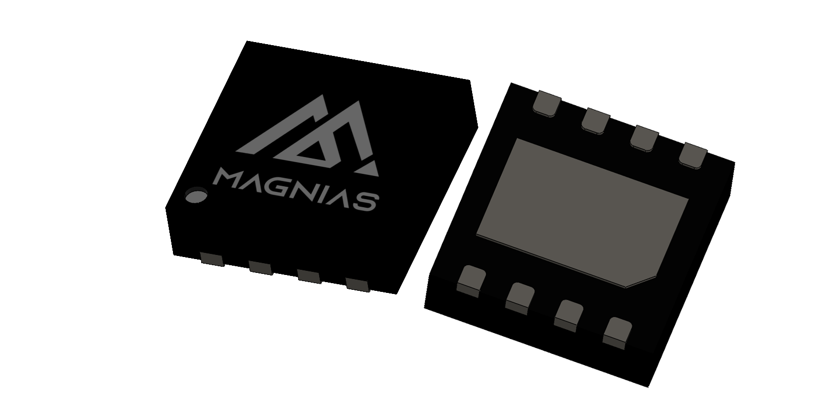 TDFN2x2-8L 3D package render